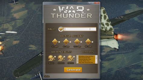 War Thunder Hack v1.9 Unlimited Golden Eagles, Silver Lions, Ammo