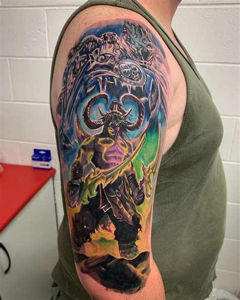 70 World Of Warcraft Tattoo Designs For Men Video Game