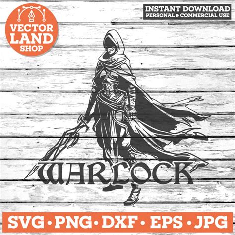 Unleash Your Artistic Powers with Bewitching Warlock SVG Files!