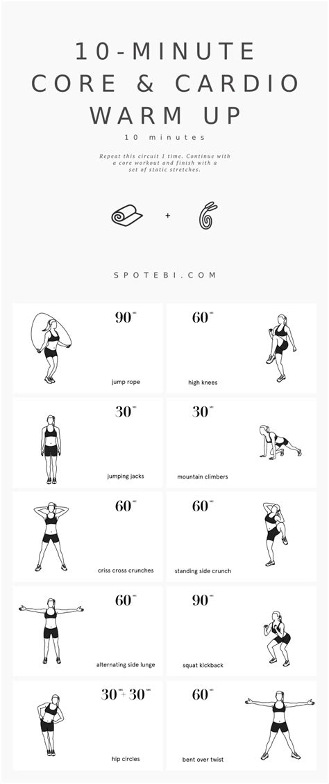 Warm Up Exercises Cardio