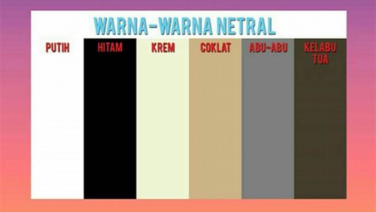 Warna Netral, Resep7-10k
