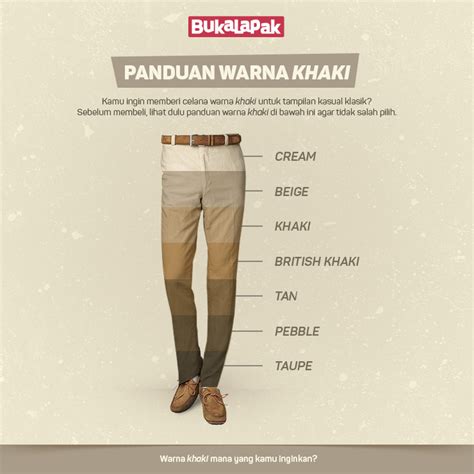 Warna Khaki Lebih Tua