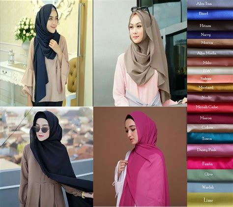 Warna kulit dan jilbab pashmina