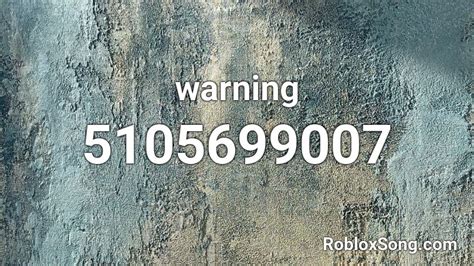 Warning - Roblox ID