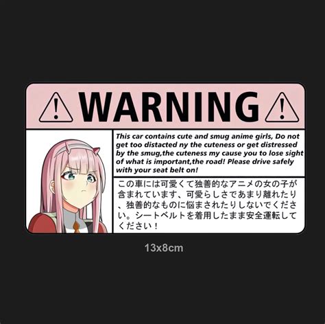 Download Warning Anime Printable