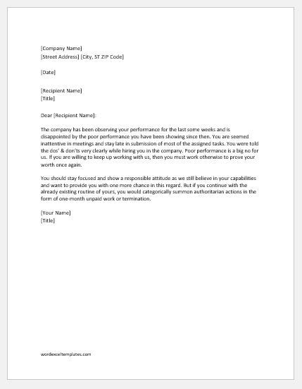 Warning Letter Format, Template, Samples Tips for Warning Letter Writing