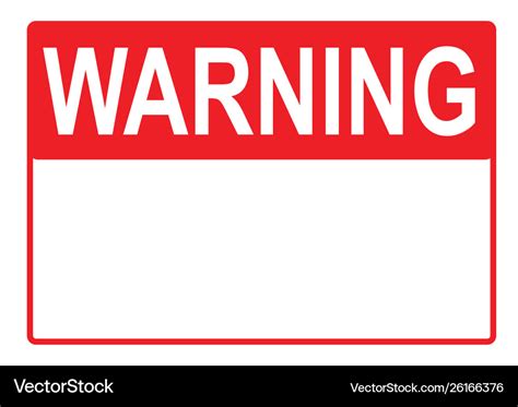 Warning Sign Template