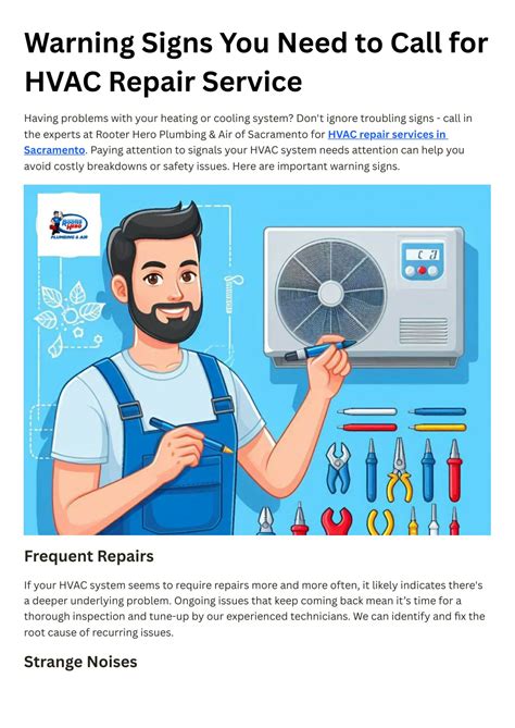 Warning Signs HVAC Repair Sacramento
