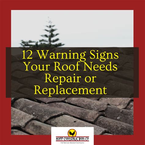 Warning Signs for Repair Needs