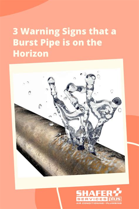 Warning Signs of a Burst Pipe