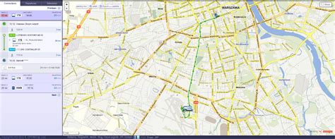 Warsaw planning route