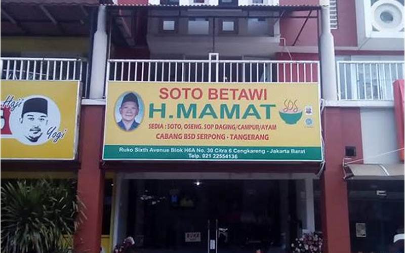Warung Soto Betawi H. Mamat