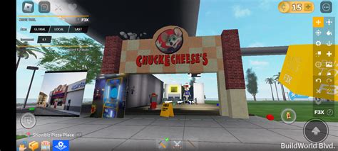 Was my local Chuck E Cheese in Roblox Build World before Roblox 
