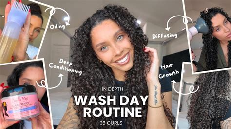 Wash Day Routine for Bouncing 3B Curls