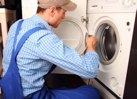 Washer Repair Technician at Work
