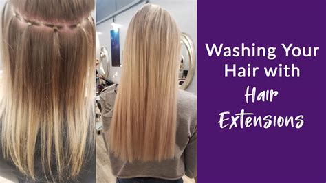 Washing and Conditioning Hair Extensions