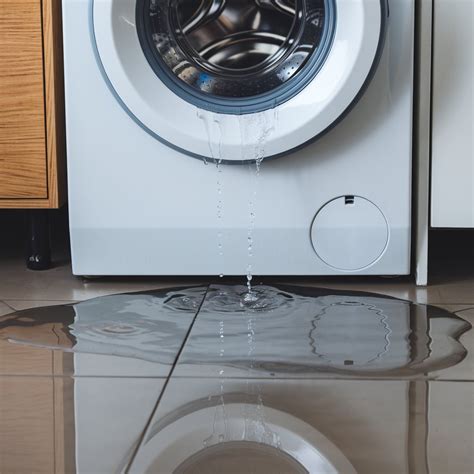 Washing machine leaking water