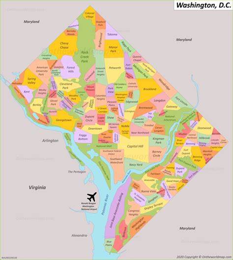 Map Of Washington Dc And Surrounding Areas Crabtree Valley Mall Map