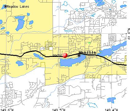 Wasilla Zip Code Map