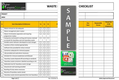 Waste Management Report Template (1) | PROFESSIONAL TEMPLATES Event