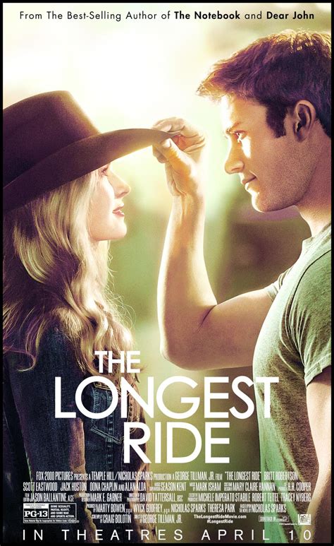 The Longest Ride Movie Poster Britt Robertson, Scott Eastwood, Jack