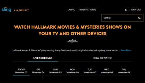 Watch Hallmark Channel on Sling