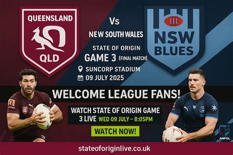 Watch State of Origin Game 3 live stream
