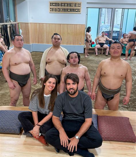 Watching Sumo Practice