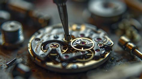 Watchmaker tools closeup