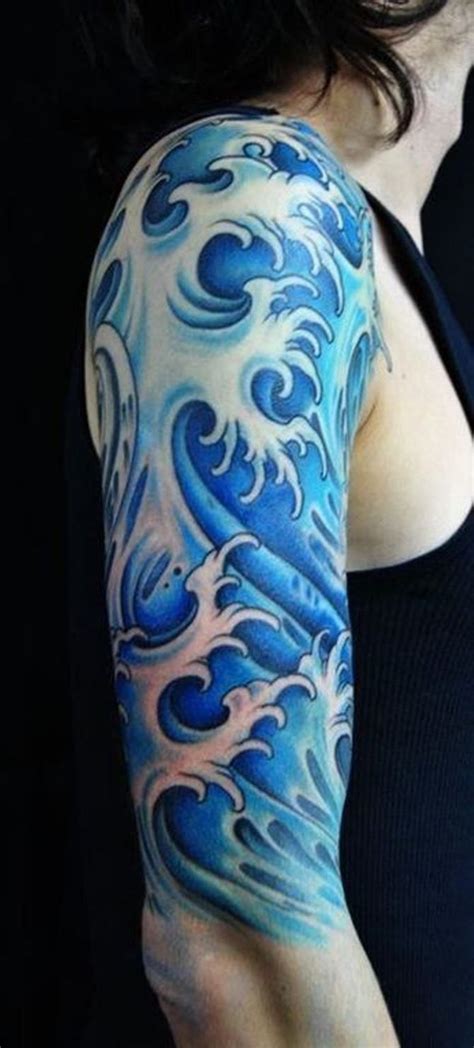 20 Water Tattoos Waves tattoo, Water tattoo, Sleeve tattoos