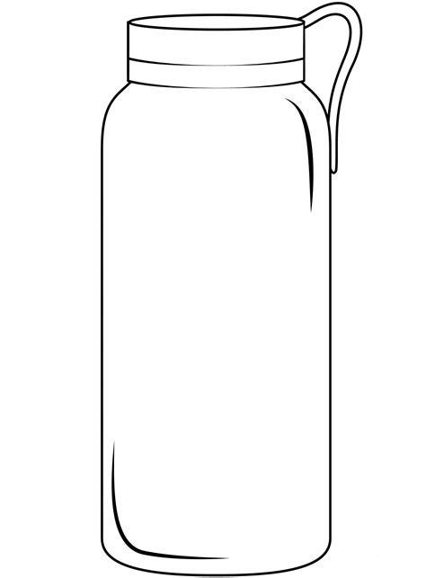 Water Bottle Coloring Page