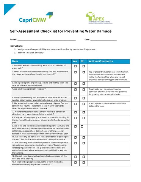 Water Damage Assessment