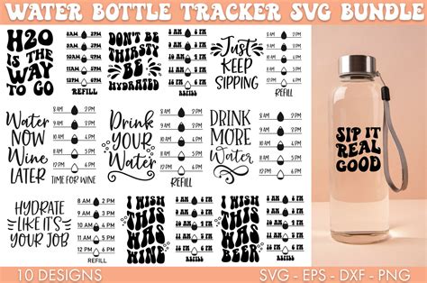 Download Water Tracker Bundle Svg Crafts
