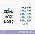 Download Water Tracker Bundle Svg Printable