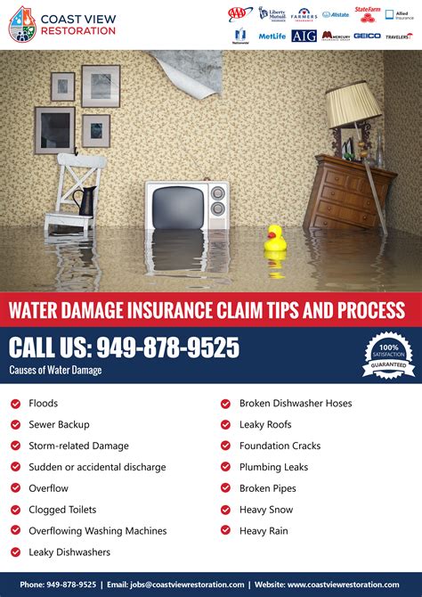 Water damage insurance claim tips