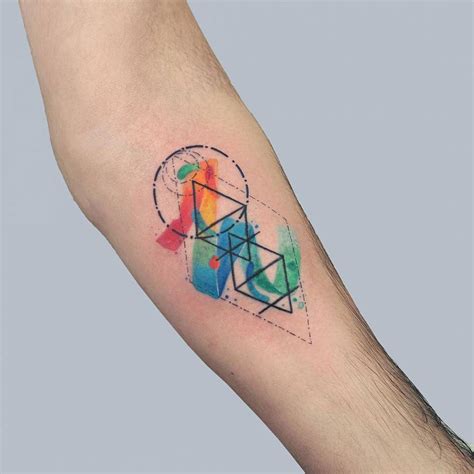 Amazing Geometric Watercolor Tattoo Designs Yo Tattoo