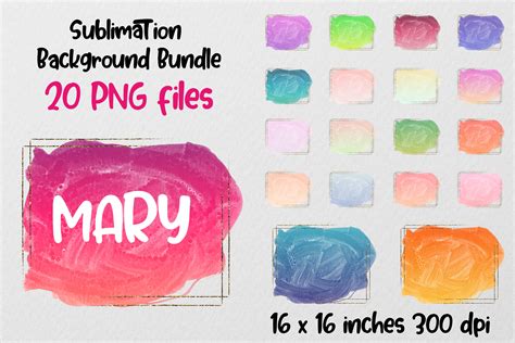 Download Watercolor Backgrounds Bundle, Brush Str Files For Crafts