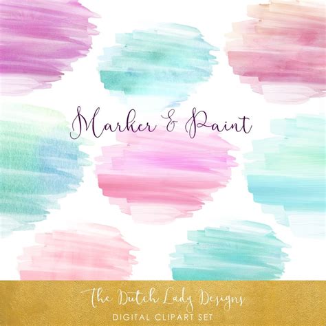 Download Watercolor Felt Tip Marker - Paint Clipart... DXF Files