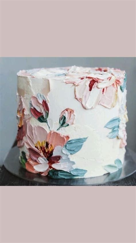 Watercolor Flower Cake