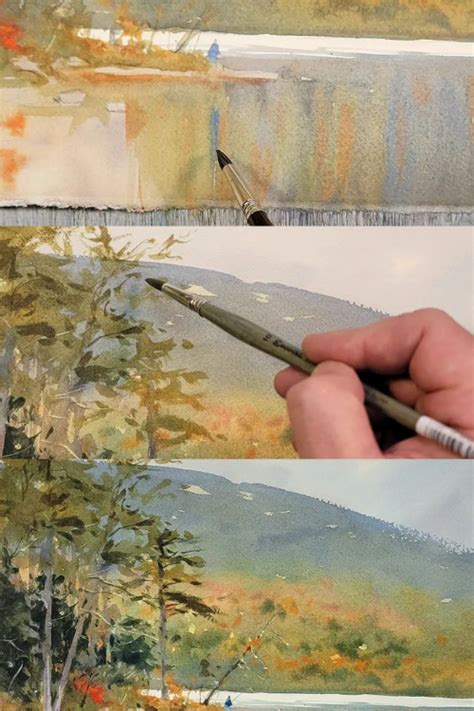Watercolor Landscape Painting Step By Step