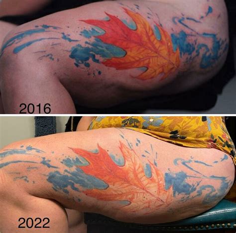 Watercolor Tattoo Over Time