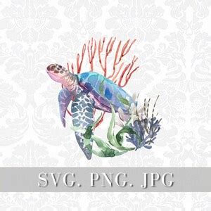 Download Watercolor Turtle SVG File - SVG Design Images