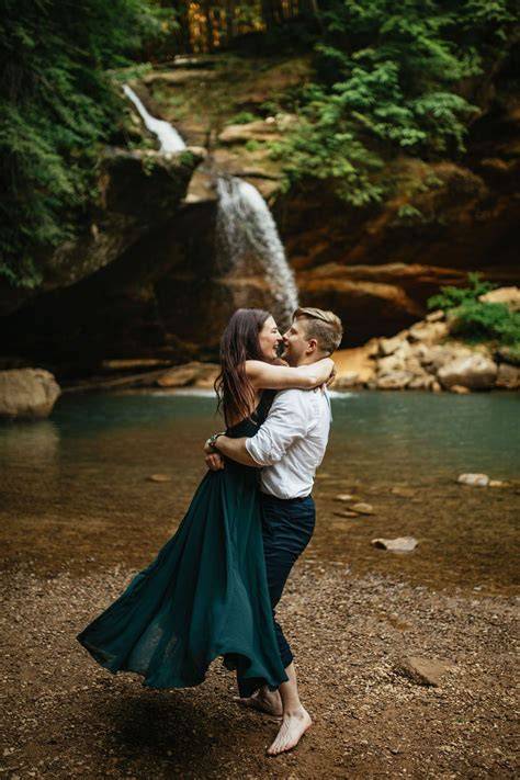 Waterfall Engagement Photo Inspiration