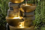 Waterfall Fountain with Light