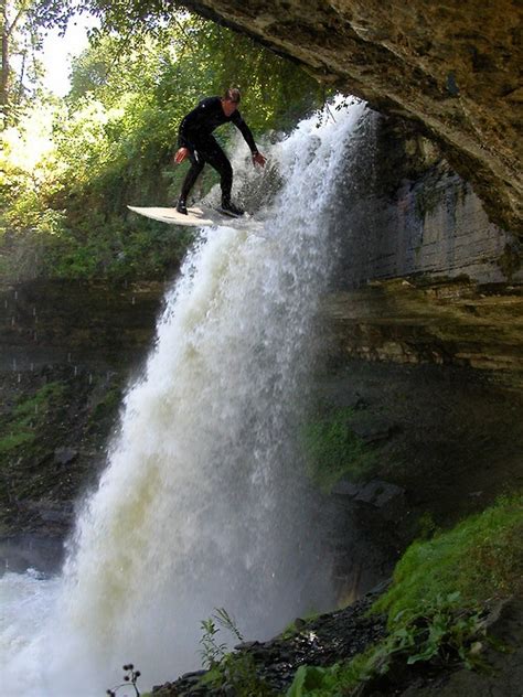 Waterfall Surfing