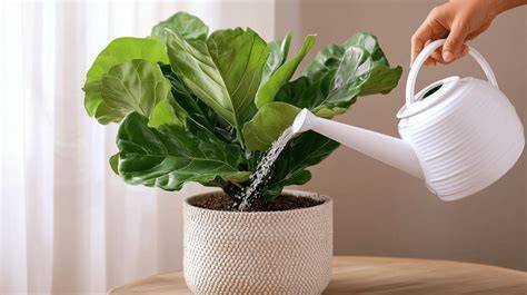 Watering A Fiddle Leaf Fig