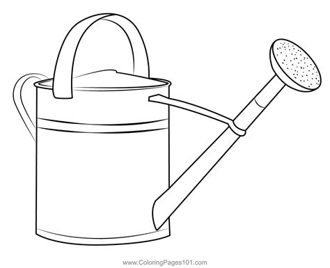 Watering Can Coloring Page