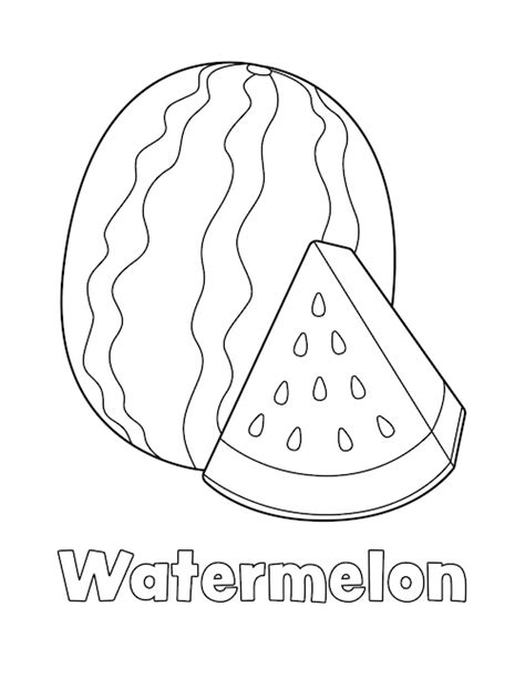 Watermelon Color Page