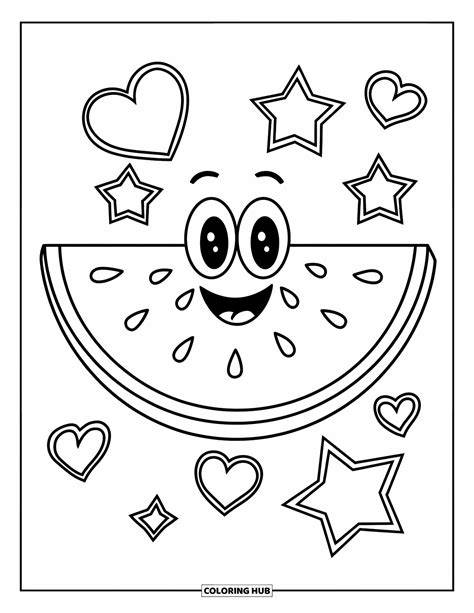 Watermelon Color Pages