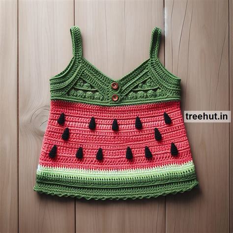 Watermelon Crochet Top